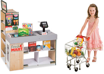 Melissa & doug grocery shopping cart deals