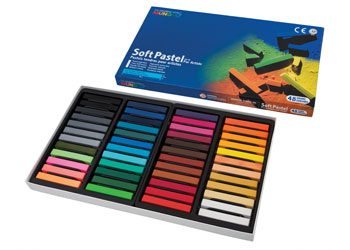MUNGYO Soft Pastel 64 Color Set Square Chalk (US English Version)