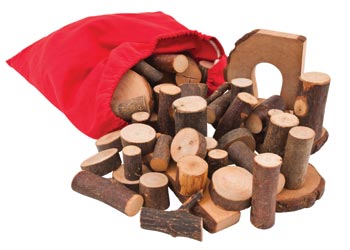Wooden Tree Blocks – 36 pieces