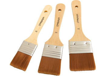 Large Area Taklon Paint Brush Set of 3