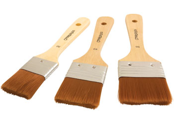 Large Area Taklon Paint Brush Set of 3