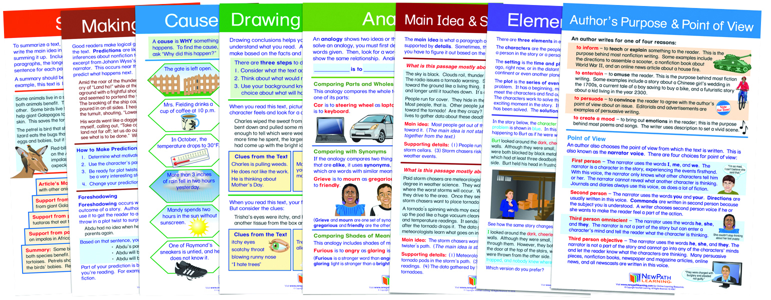 READING COMPREHENSION CHART S8