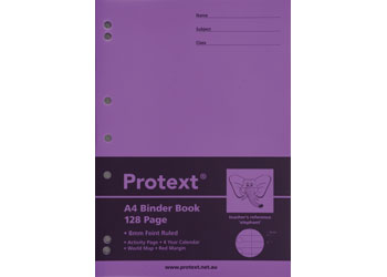 Binder Book A4 8mm Ruled 128 Pages