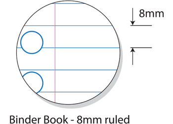 Binder Book A4 8mm Ruled 128 Pages