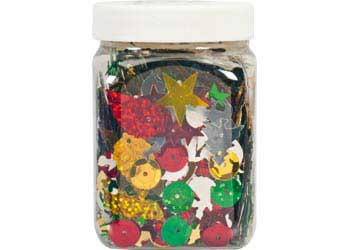 Christmas Sequins Mix in a Jar 55g