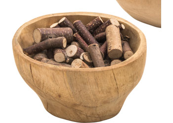 Natural Wooden Bowls – Set of 3