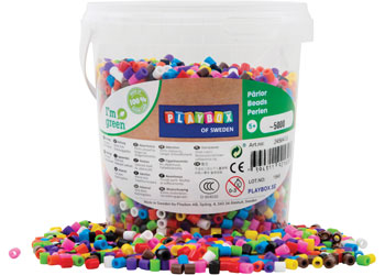 Aqua beads 5000 beads bucket dinosaur encyclopedia set - Discovery