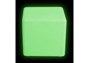 Colour Changing LED Stool – Large 40x40x40cm + Adaptor