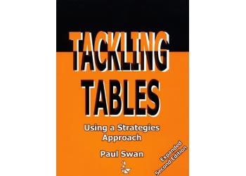 Tackling Tables Book – Dr Paul Swan – 52 Pages - MTA Catalogue