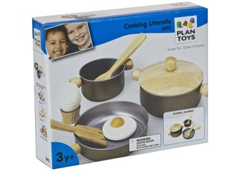 Plan Toys, Cooking Utensils Set