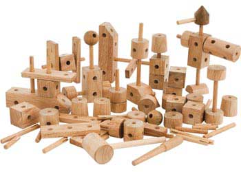 Wooden Construction Set – 85 pieces