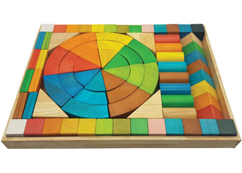 Colourful Wooden Blocks – 100cm