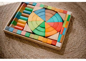 Colourful Wooden Blocks – 100cm