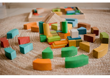 Colourful Wooden Blocks – 100cm