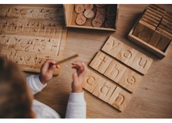 Wooden Alphabet Tiles