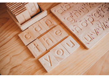 Wooden Alphabet Tiles