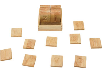 Wooden Alphabet Tiles