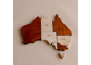 Australian Map Puzzle Play Set