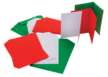 24 Pcs Christmas Cards With 24 Pcs Green Envelopes And 2 Sheet - View #4
