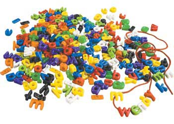 Lower Case Letter Beads-288Pc
