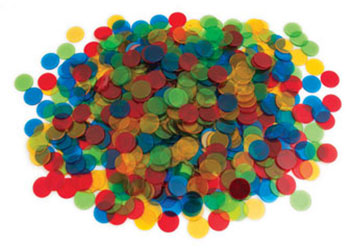 Translucent Round Counters 19mm 1000pc