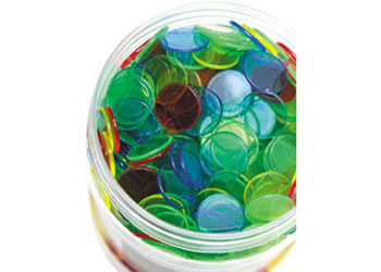 Translucent Round Counters 19mm 1000pc