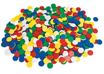 Solid Round Counters 19mm 1000pc