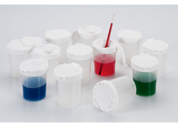 Clear Non Spill Paint Pots – Set of 12