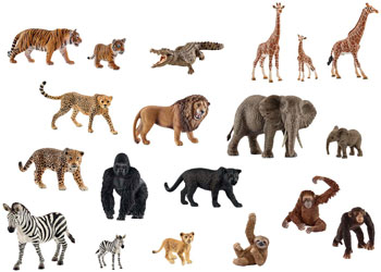 Schleich – Wild Animals – 20 pieces - MTA Catalogue