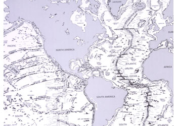 Chart – Sea Floor Physiography, 100 Sheets - MTA Catalogue