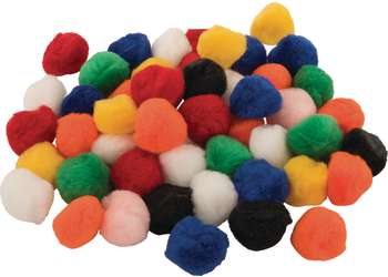 Pom Poms Assorted Colours 38mm – Pack of 50