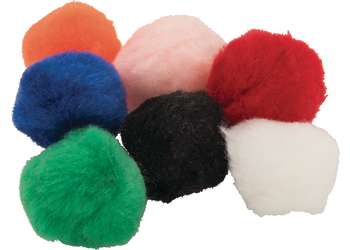 Pom Poms Assorted Colours 38mm – Pack of 50