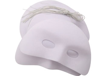 Basic Human Face Full Face Mask Blank Mask For Diy Crafts - Temu