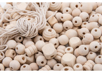 Natural Wooden Beads – Pack of 300