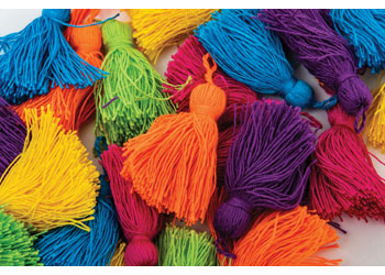 Assorted Colour Tassels – Pack of 36