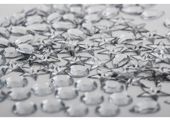 Silver Rhinestones – Pack of 100