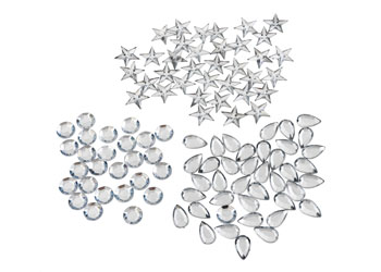 Silver Rhinestones – Pack of 100