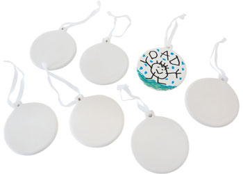 Ceramic Hanging Bauble – Pack of 6