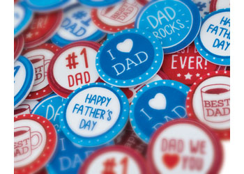 Foam Dad Badge Stickers – Pack of 54