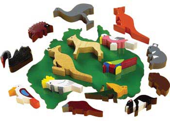 australian animal toy set