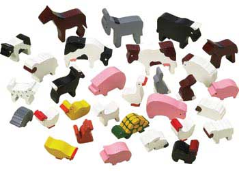 wooden farm animals for toddlers