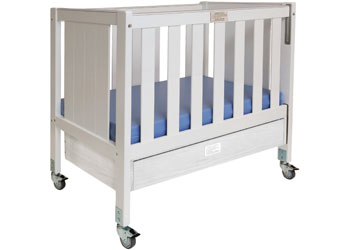 Safespace – Compact Cot, Mattress & Cot Drawer – White - Kesco Catalogue