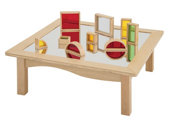 Stockholm – Mirrored Exploratory Low Table – 75 x 75 x 25cm