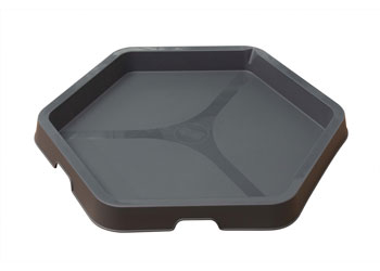 MTA Spaces – Hex Tray & Stand – Charcoal