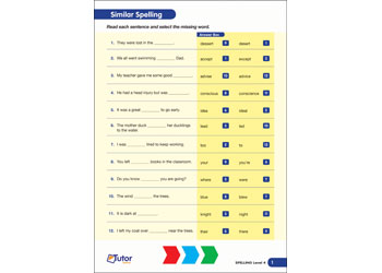 Tutor System Spelling Book 4