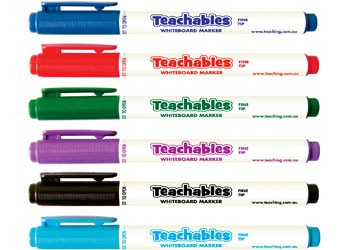 Teachables Whiteboard with Fine Tip Markers and Erasers Kit