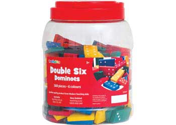 Double Six Dominoes in Jar 168 piece