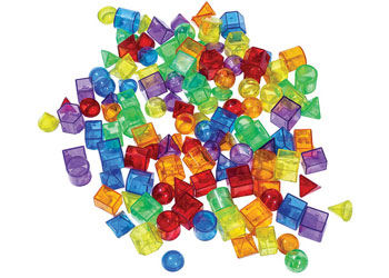 Translucent Geometric Shapes in Jar – Set of 120pc - Kesco Catalogue