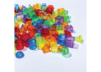 Translucent Geometric Shapes in Jar – Set of 120pc - Kesco Catalogue