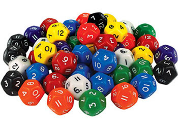 12 Sided Dice – Set of 50